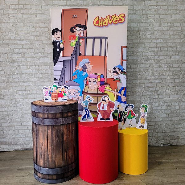 Alugue Tema Para Festa Decoração Chaves Tecido ( Modelo 1 )