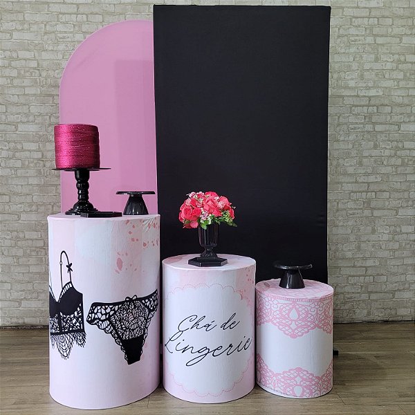 Alugue Tema Para Festa Decoração Chá de Lingerie Tecido ( Modelo 2 )