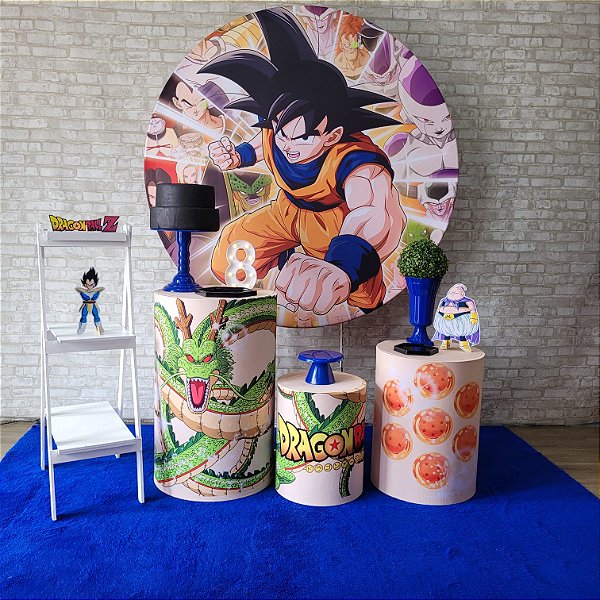 Alugue Tema Para Festa Decoração Dragon Ball Z Tecido ( Modelo 2 )