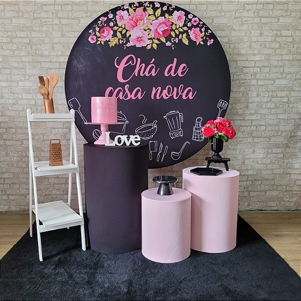 Alugue Tema Para Festa Decoração Chá de Casa Nova Tecido ( Modelo 6 )