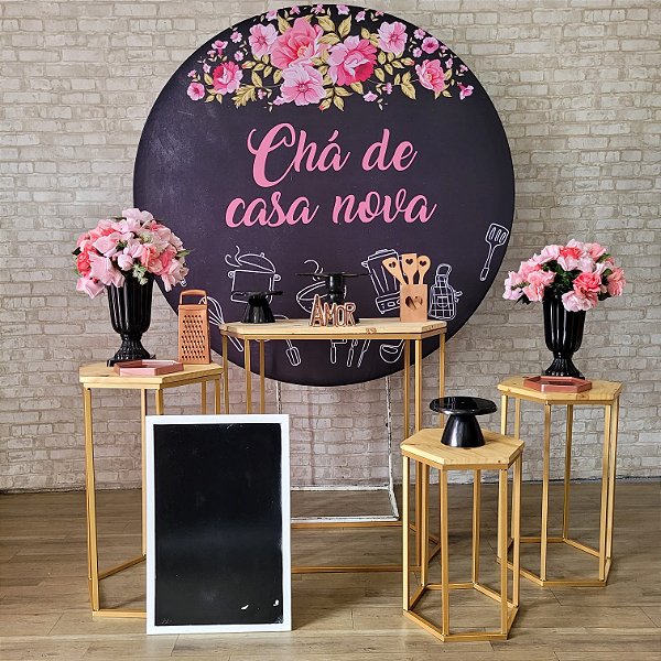 Alugue Tema Para Festa Decoração Chá de Casa Nova Tecido ( Modelo 7 )