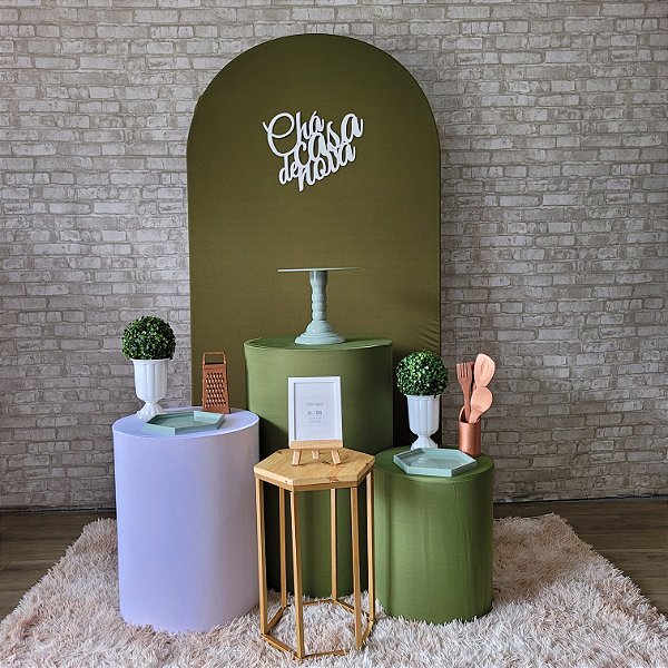 Alugue Tema Para Festa Decoração Chá de Casa Nova Tecido ( Modelo 8 )