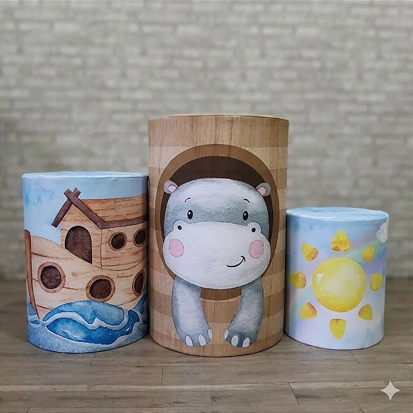 Alugue Trio de Cilindros e as Capas do Tema - Arca de Noé