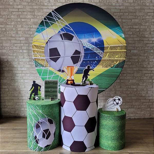 Alugue Tema Para Festa Decoração Brasil Copa Tecido ( Modelo 1 )