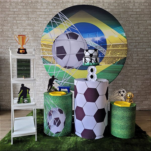 Alugue Tema Para Festa Decoração Brasil Copa Tecido ( Modelo 2 )