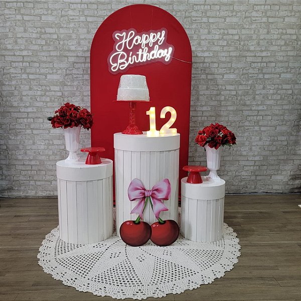 Alugue Tema Para Festa Decoração Cereja