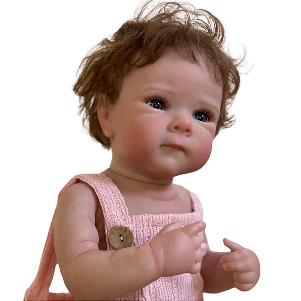Boneca Bebe Reborn Corpo de Silicone Bubu - 48cm