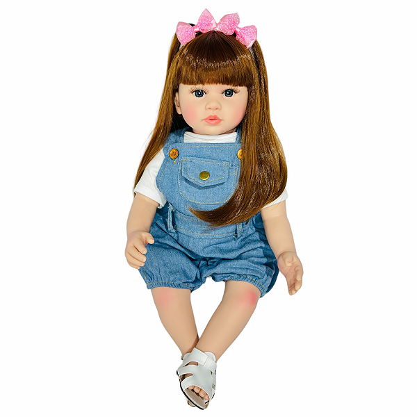 Boneca Bebe Reborn Corpo de Tecido Jade - 60cm