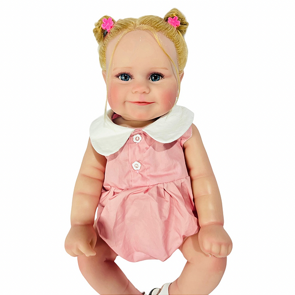 Boneca Bebe Reborn Corpo de Silicone Helena - 55cm
