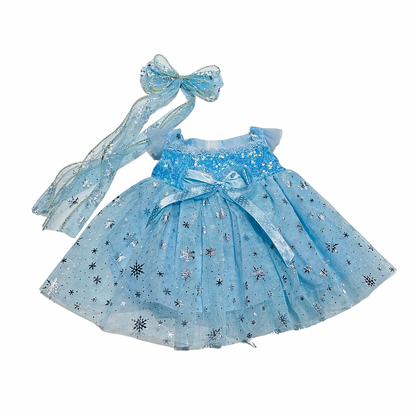 Vestido Azul Boneca Bebe Reborn  - 55Cm
