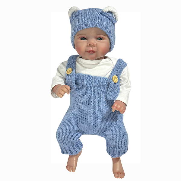 Boneco Bebe Reborn Corpo de tecido Luan - 48cm