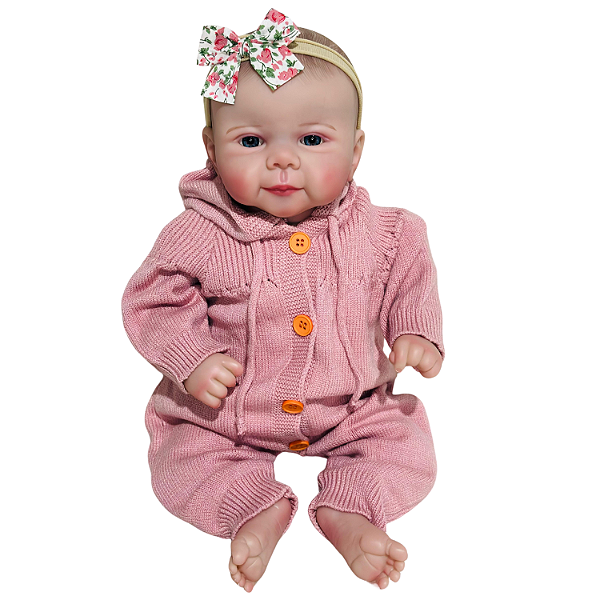 Boneca Bebe Reborn Corpo de tecido Luana - 48cm