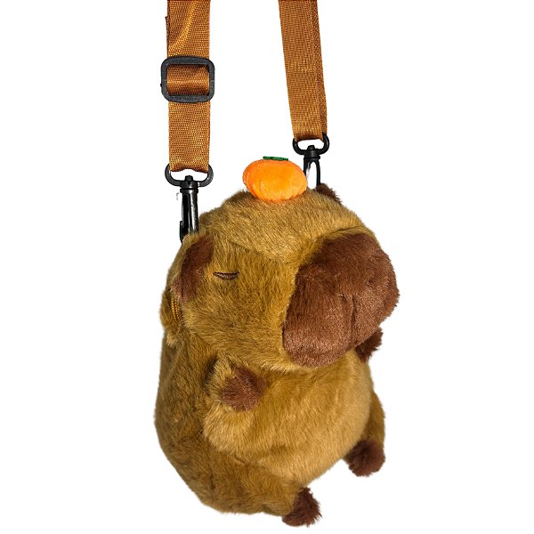 Bolsa de Pelúcia com Formato de Capivara