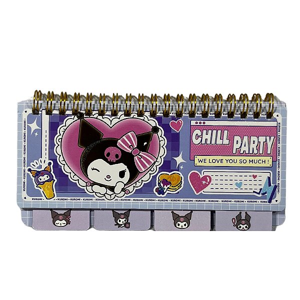 Bloco de Notas Kuromi - Chill Party