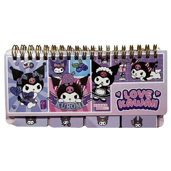 Bloco de Notas Kuromi - Love Kawaii