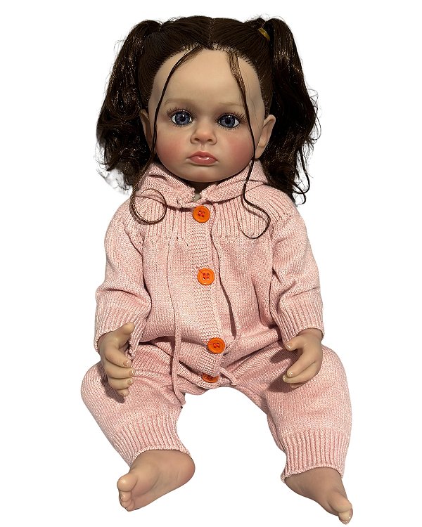 Boneca Bebe Reborn Corpo de Silicone Eloa - 55cm