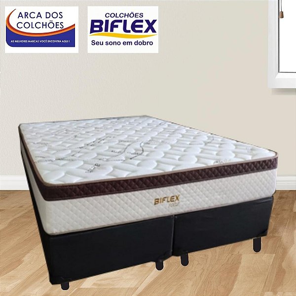 Colchão Queen 1002 Biflex + Base Bipartida DF Premium