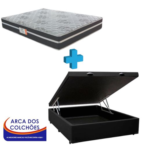 Conjunto Baú Casal (Colchão Berlim Biflex + Baú Casal DF Premium)