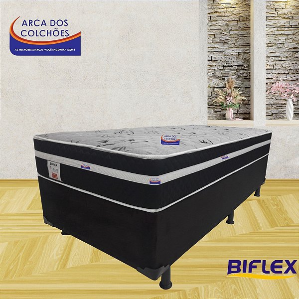 COLCHÃO SOLTEIRÃO DREAM BIFLEX + BASE BOX DF PREMIUM