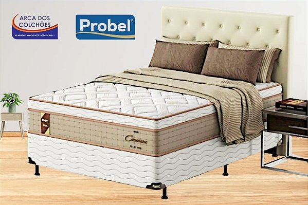 Conjunto Box Casal Cameron Probel + Base Box DF Premium