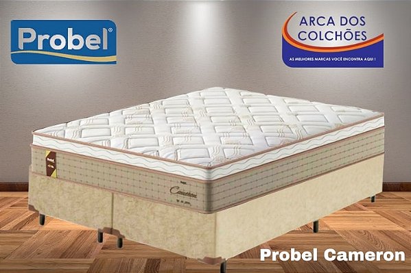 Conjunto Box Queen Cameron Probel + Base Box Df Premium
