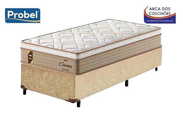 Conjunto box solteiro 88x188 (colchão cameron probel + Base box Df premium
