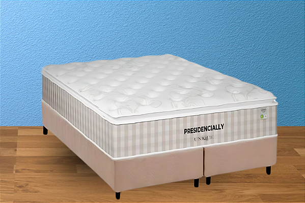 conjunto Queen 1,58 (Colchão Presidencially Plumatex +Box Df Premium)