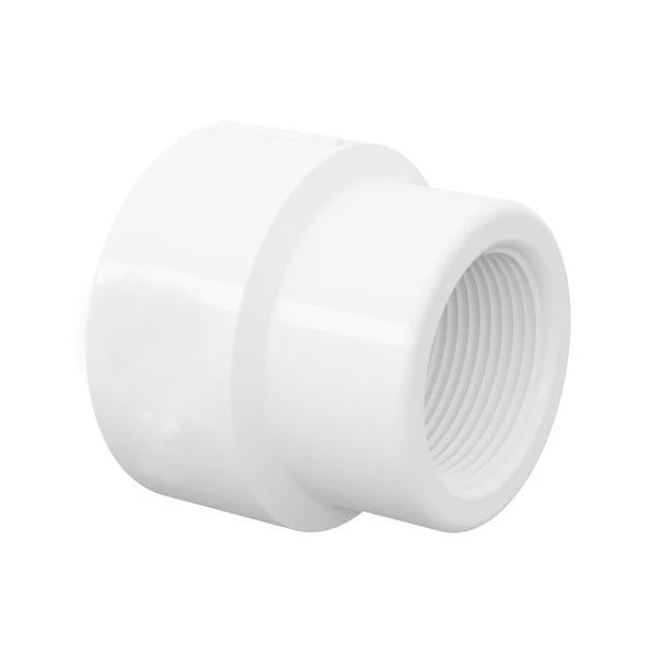 Luva Roscável Reduzida PVC - 1 X 3/4