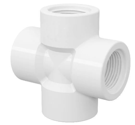 Cruzeta Roscavel PVC - 1.1/2