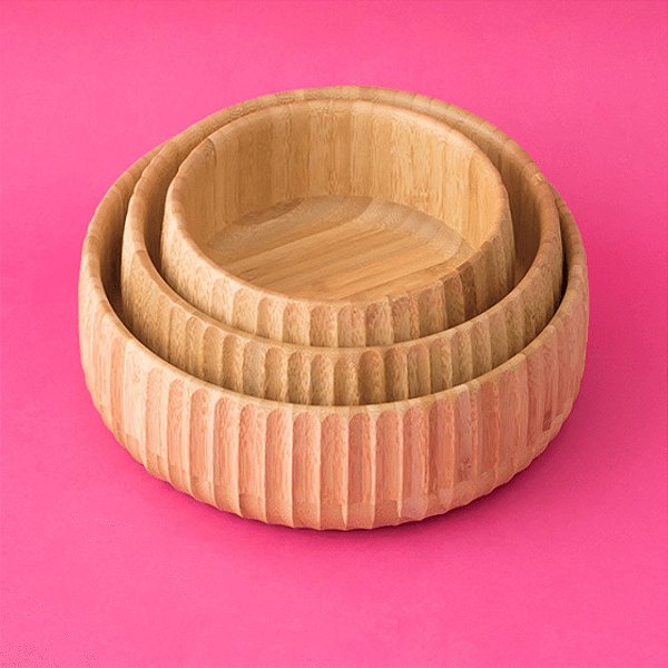 Bowl Canelado de Bambu P, M e G