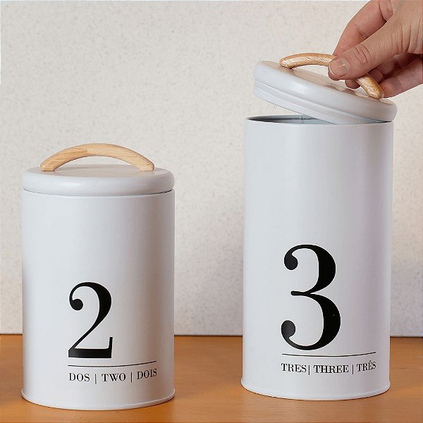 Porta-Condimentos Metalla N3 Branco - YOI (1750 ml)