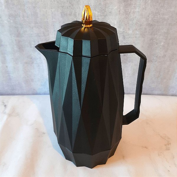 Garrafa Térmica Diamond Preta - Lyor (1 litro)