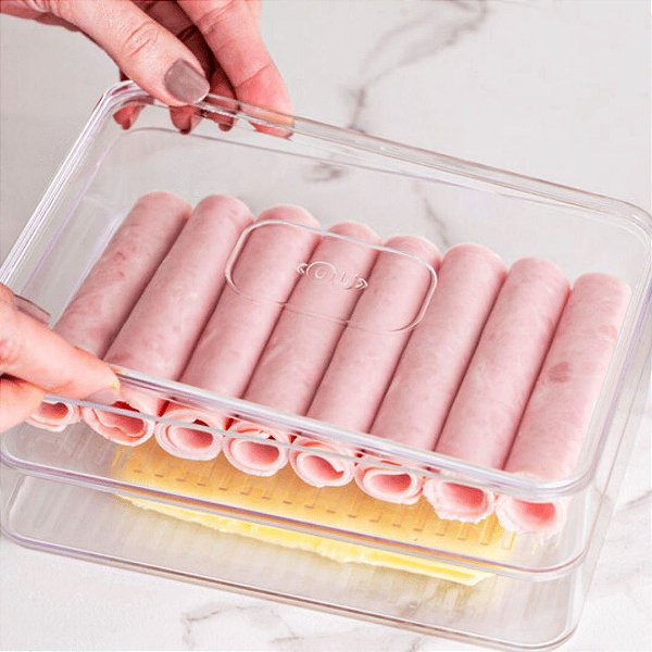 Porta Frios Duplo Transparente Clear Fresh - OU