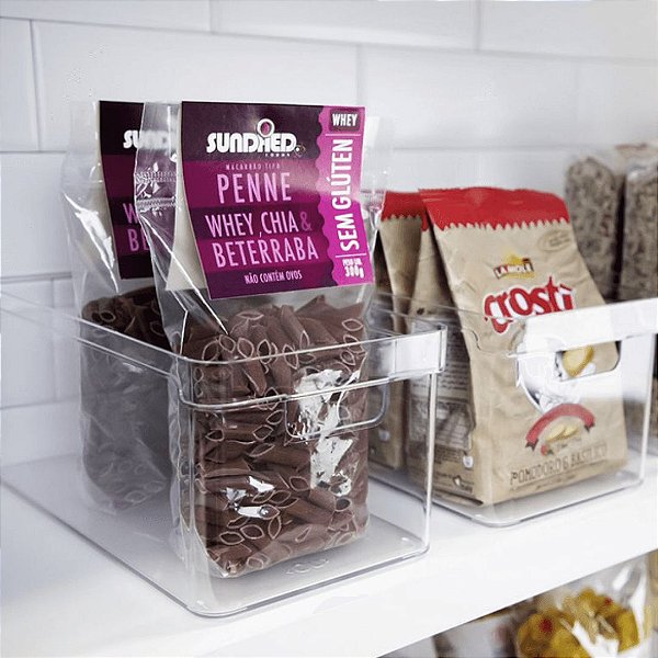 Organizador Clear para Armários e Geladeira 30x15x13 cm