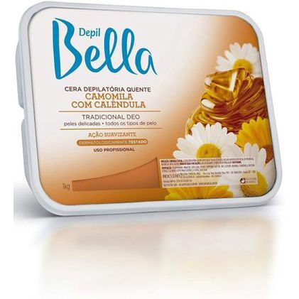 Cera Depilatória Depil Bella Quente Camomila Com Calêndula 1kg