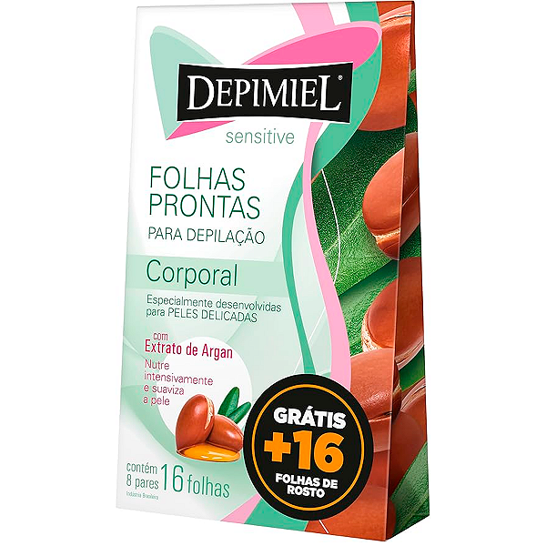 Folha Depilatória Corporal Sensitive 16 Unidades
