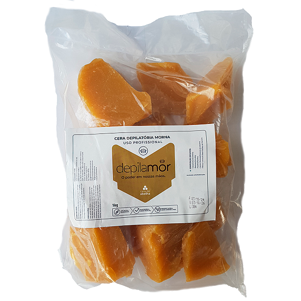 Cera Depilatória Profissional Morna Abelha 1kg Depilamor