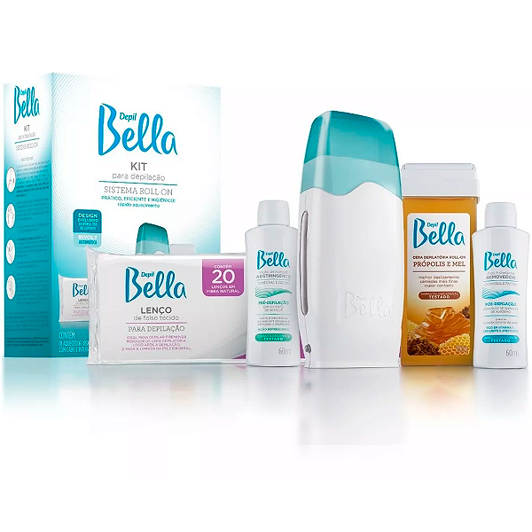 Kit Aparelho para Depilação em Casa Depil Bella Cera Quente