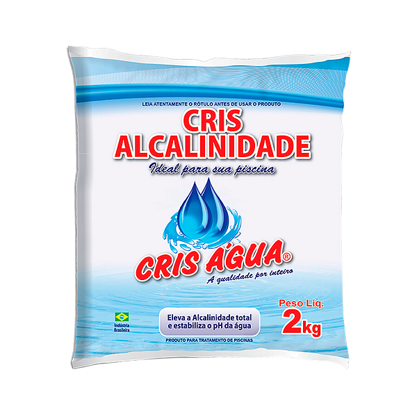 Elevador de Alcalinidade Bicarbonato de Sódio Cris Água 2 Kg