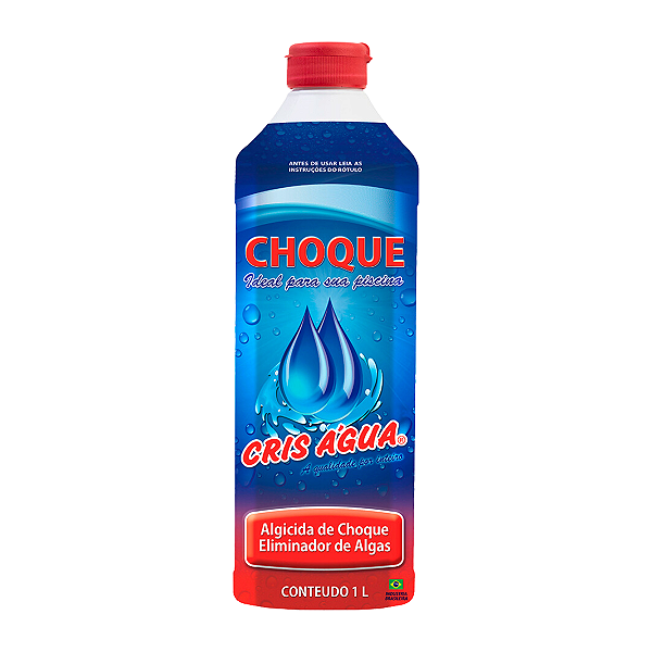 Algicida de Choque Eliminador De Algas 1 litro Cris Água