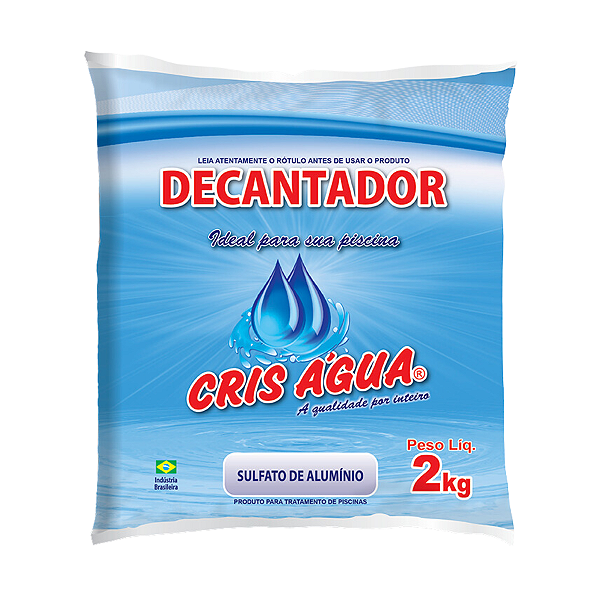 Sulfato de Alumínio Decantador para Piscina Cris Água 2 Kg