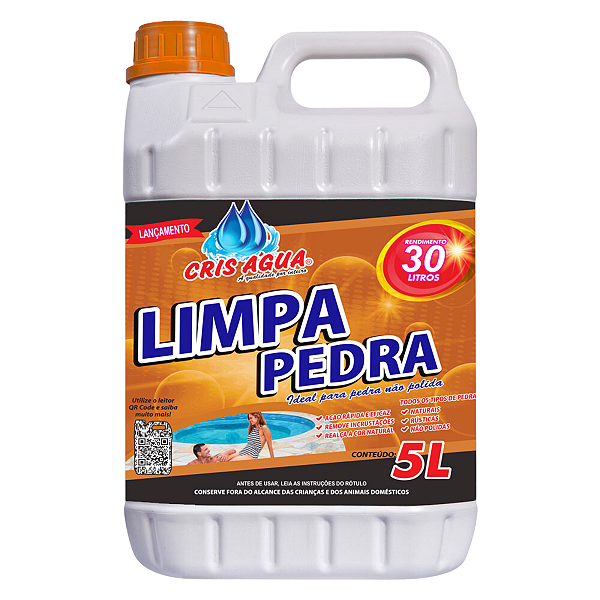 Limpa Pedra Cris Água 5 litros Concentrado O Melhor do Brasil