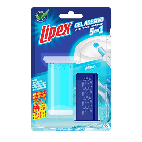 Gel Adesivo Detergente Sanitário com Aplicador Marine 28g - 4 Aplicações