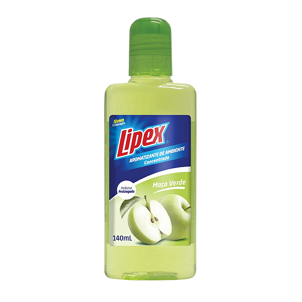 Aromatizador Desinfetante Concentrado 140ml Lipex - Maçã Verde