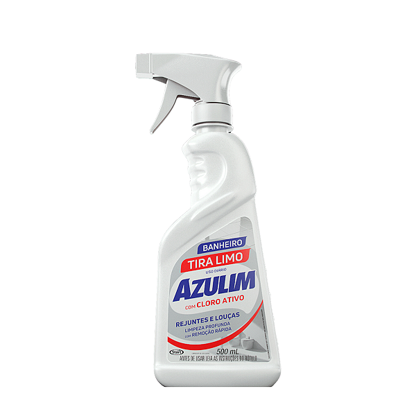 Tira Limo Azulim Limpador de Banheiro com Cloro Ativo 500 ml Gatilho