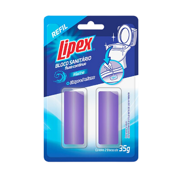 Refil com 2 Blocos Sanitários 35g cada para Suporte Marine