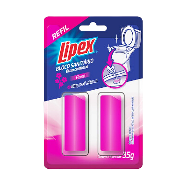 Refil com 2 Blocos Sanitários 35g cada para Suporte Floral