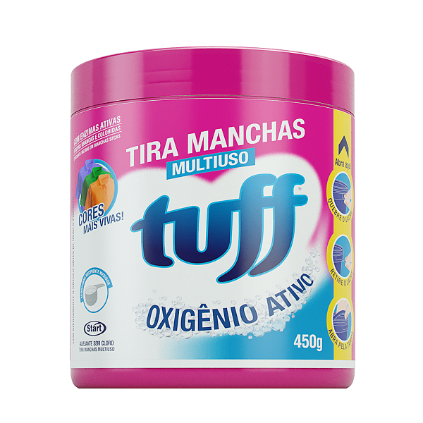 Tira Manchas Roupa Alvejante Sem Cloro Multiuso Tuff 450g