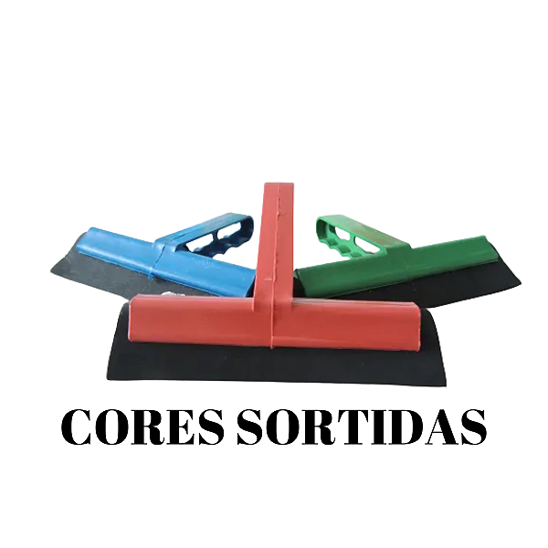 Rodo de Pia Borracha Dupla de Plastico Rodinho - Cores Sortidas