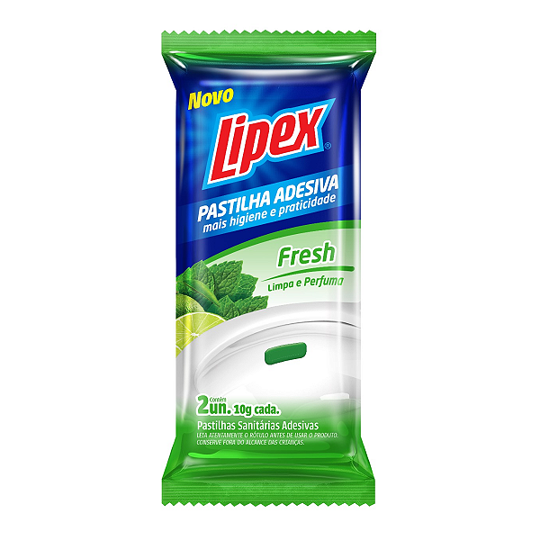 Pastilha Adesiva Limpa e Perfuma Pedra Sanitaria c/2 Lipex - Fresh